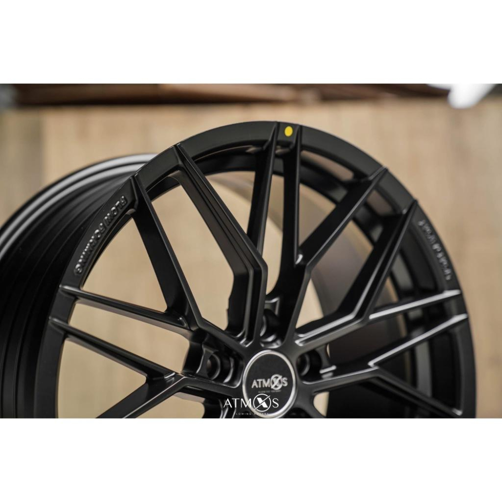 【頂尖】全新 ATMOS X X17鋁圈 18吋旋壓鋁圈 8j 5x108 et38平光黑 ATMOS X鋁圈18吋鋁圈-細節圖3