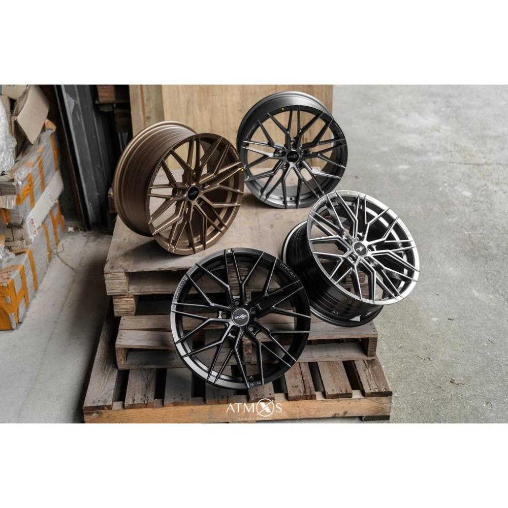 【頂尖】全新 ATMOS X X17鋁圈 18吋旋壓鋁圈 8j 5x108 et38平光黑 ATMOS X鋁圈18吋鋁圈-細節圖4