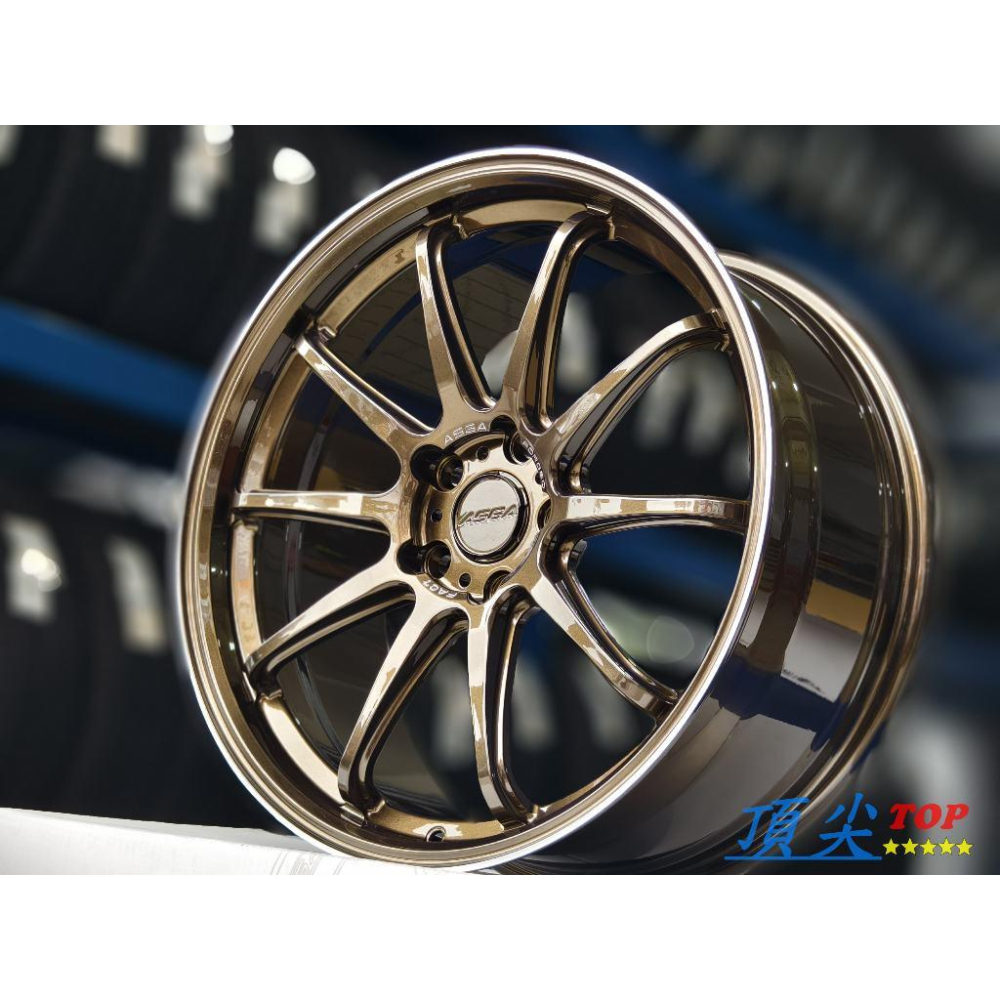 【頂尖】全新 ASGA鍛造鋁圈 FA07 19吋鍛造鋁圈 5X114.3/5X112/5X108 琥珀古銅/深唇鋁圈-細節圖2