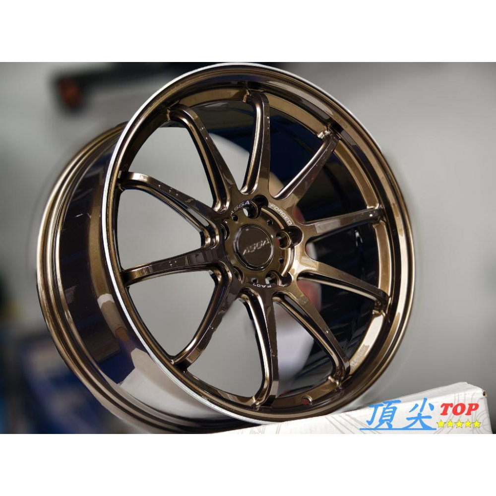 【頂尖】全新 ASGA鍛造鋁圈 FA07 19吋鍛造鋁圈 5X114.3/5X112/5X108 琥珀古銅/深唇鋁圈-細節圖3
