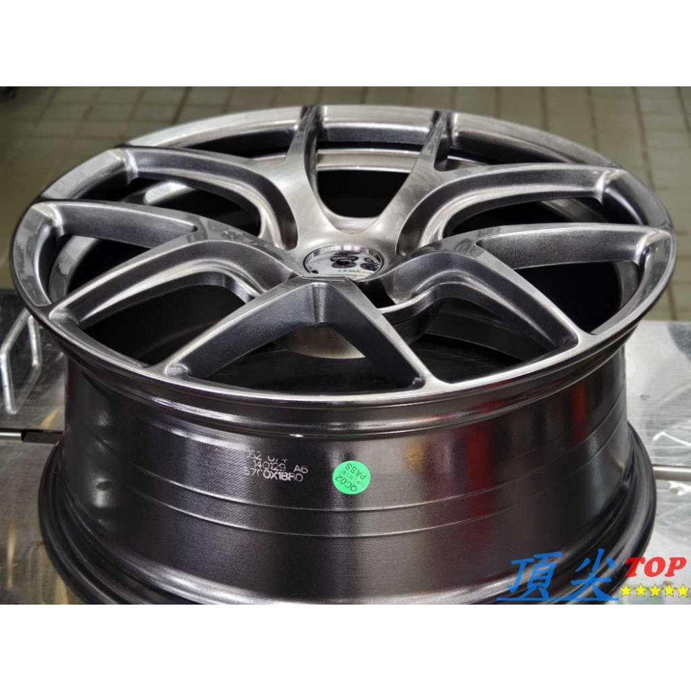 【頂尖】全新 SI鋁圈 EP5700X 18吋旋壓鋁圈/18吋鋁圈 8J 5X108 ET40 黑高亮 類RID鋁圈樣式-細節圖3