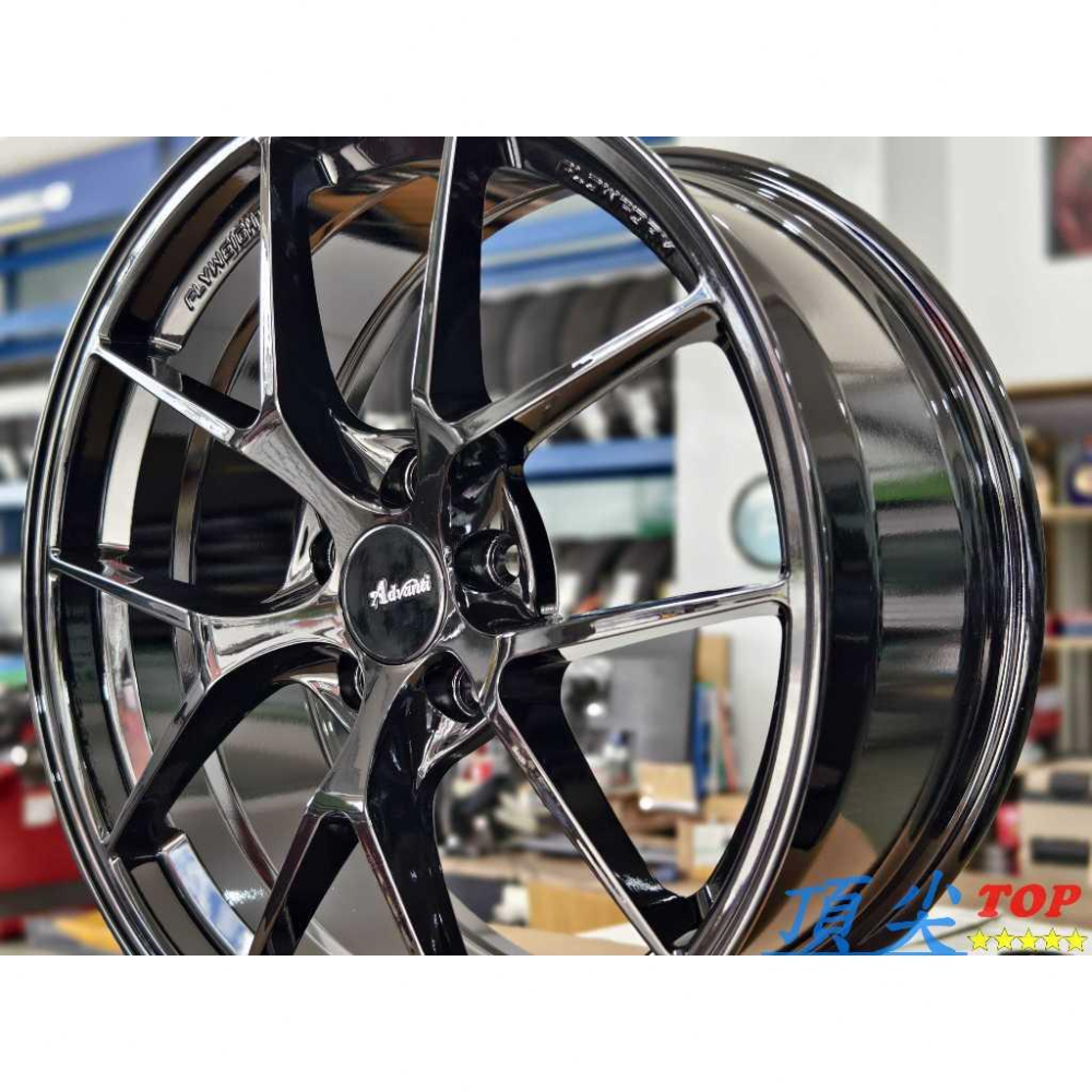【頂尖】全新 18吋旋壓鋁圈 Advanti N808M 8j 5x112/5X114.3/5X100/5X108 亮黑-細節圖4