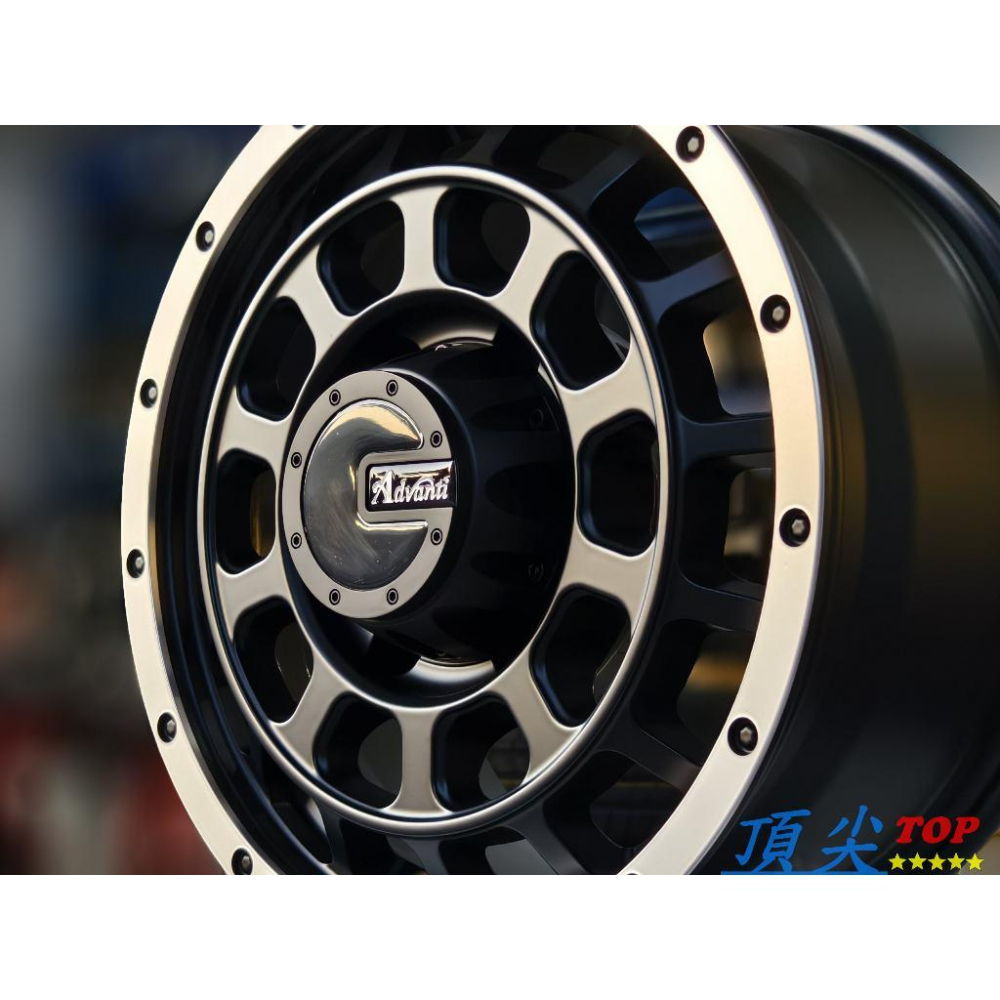 【頂尖】Advanti鋁圈 RFF05 17吋黑車邊 6X139.7/6X130/5X120/5X114.3/5X112-細節圖2