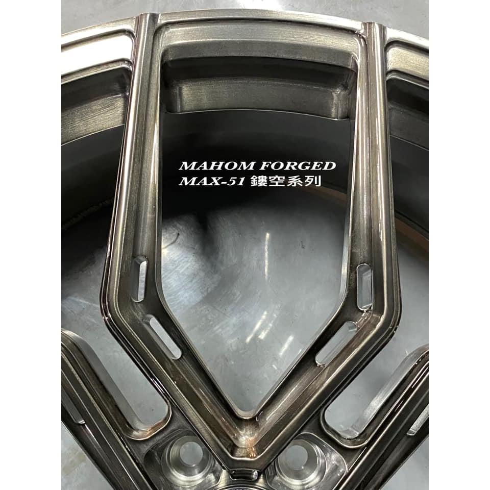 【頂尖】全新MAHOM鋁圈 MAX51 22吋鋁圈 5X114.3 9.5J ET30 簍空鋁圈 髮絲灰鋁圈-細節圖3