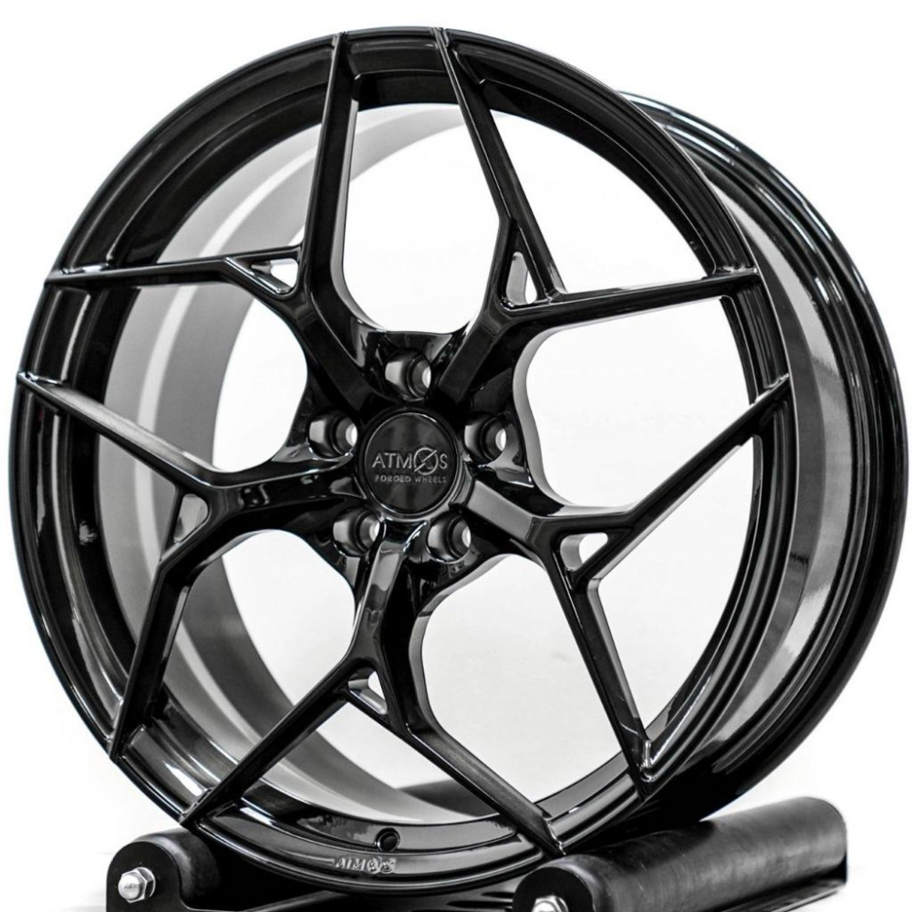 【頂尖】全新 ATMOS X鋁圈A104 拉絲黑 19吋鍛造鋁圈 8.5j 5x112 et42 ATMOS X鍛造鋁圈-細節圖2