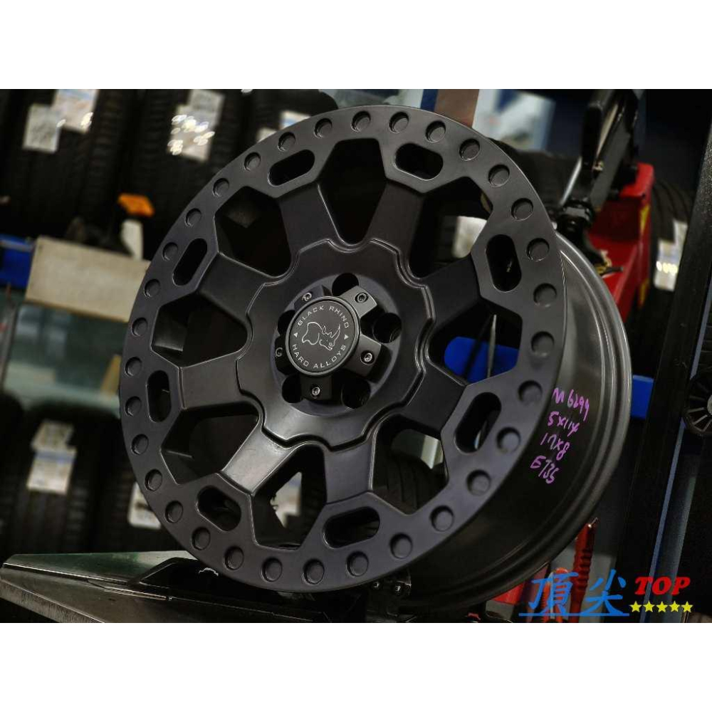 【頂尖】全新黑犀牛鋁圈 M6299 17吋鋁圈 5X114.3 8J ET35 RAV4鋁圈 美國Black Rhino-細節圖2