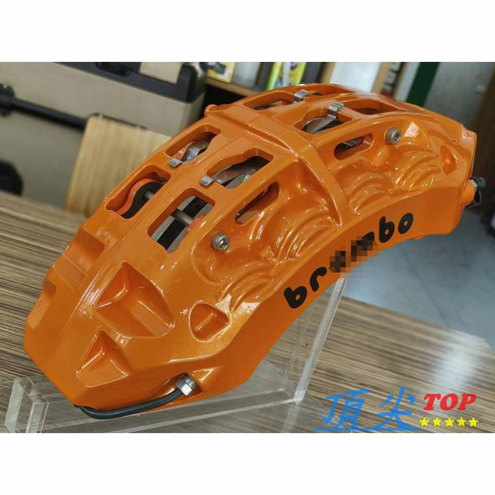 【頂尖】全新 ddi 超級大八卡鉗+全浮動碟盤+陶瓷煞車皮+金屬油管/國產卡鉗/客製化煞車/鍛造卡鉗-細節圖4