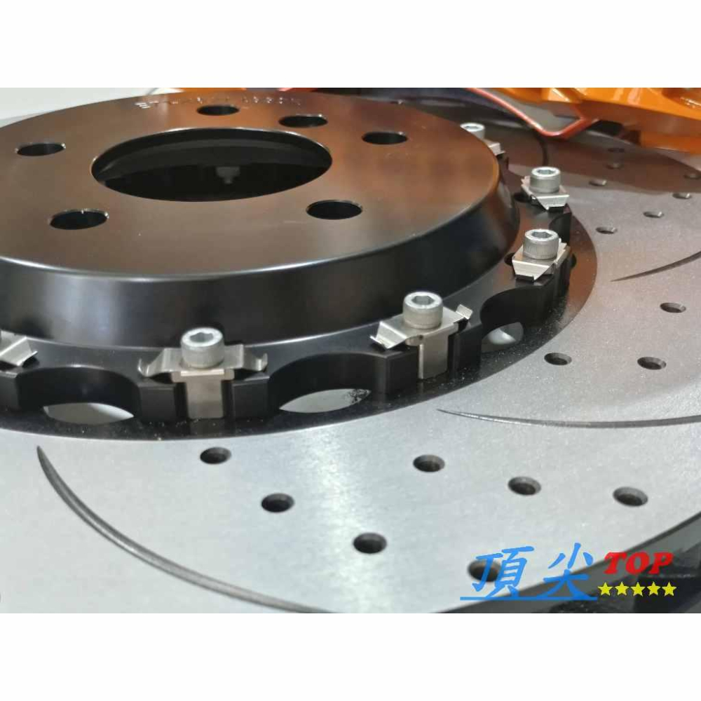 【頂尖】全新 ddi 超級大八卡鉗+全浮動碟盤+陶瓷煞車皮+金屬油管/國產卡鉗/客製化煞車/鍛造卡鉗-細節圖6