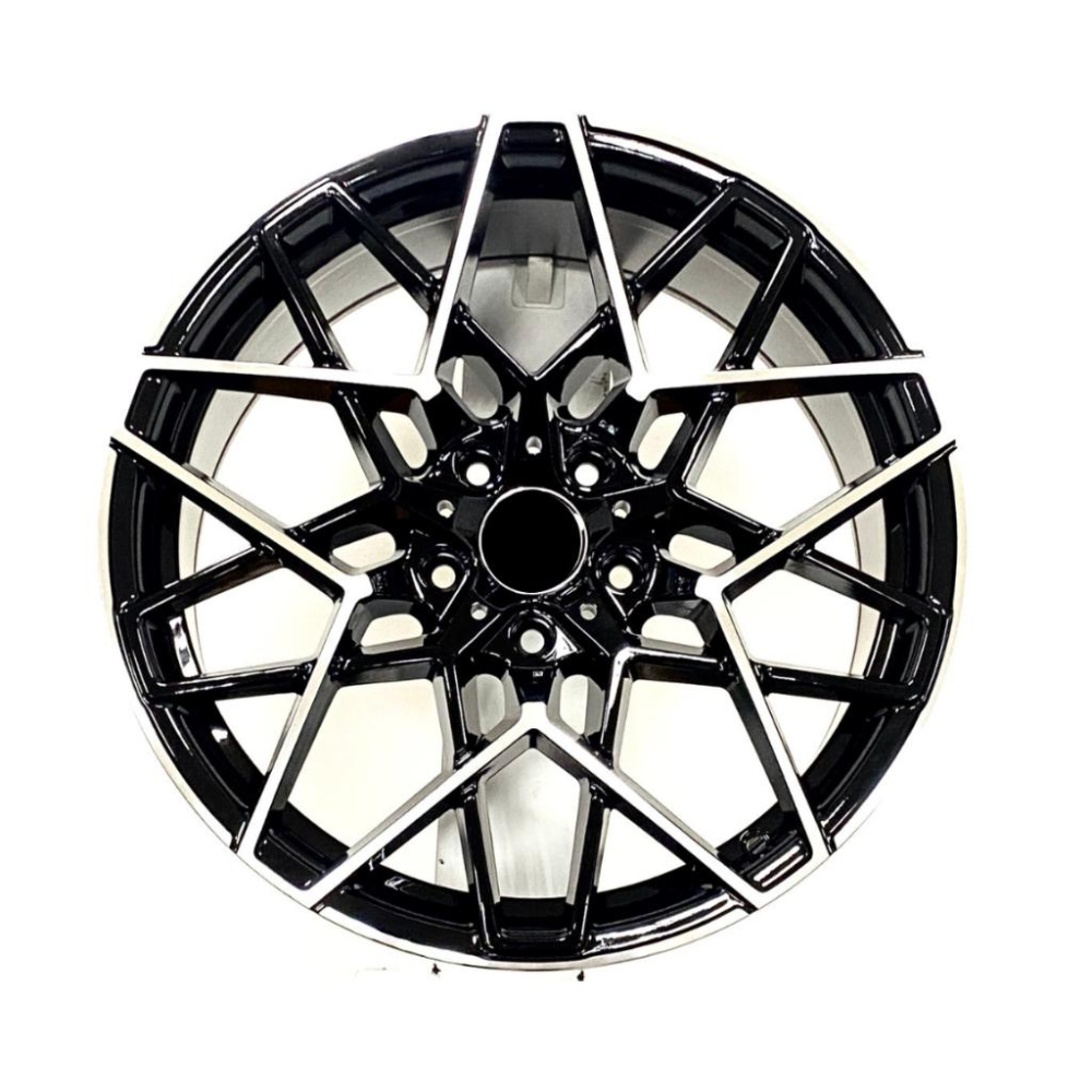 【頂尖】全新 耀麒鋁圈 BM37 19吋鋁圈 5X120 8.5J+9.5J ET35+ET40 亮黑底車面-細節圖2