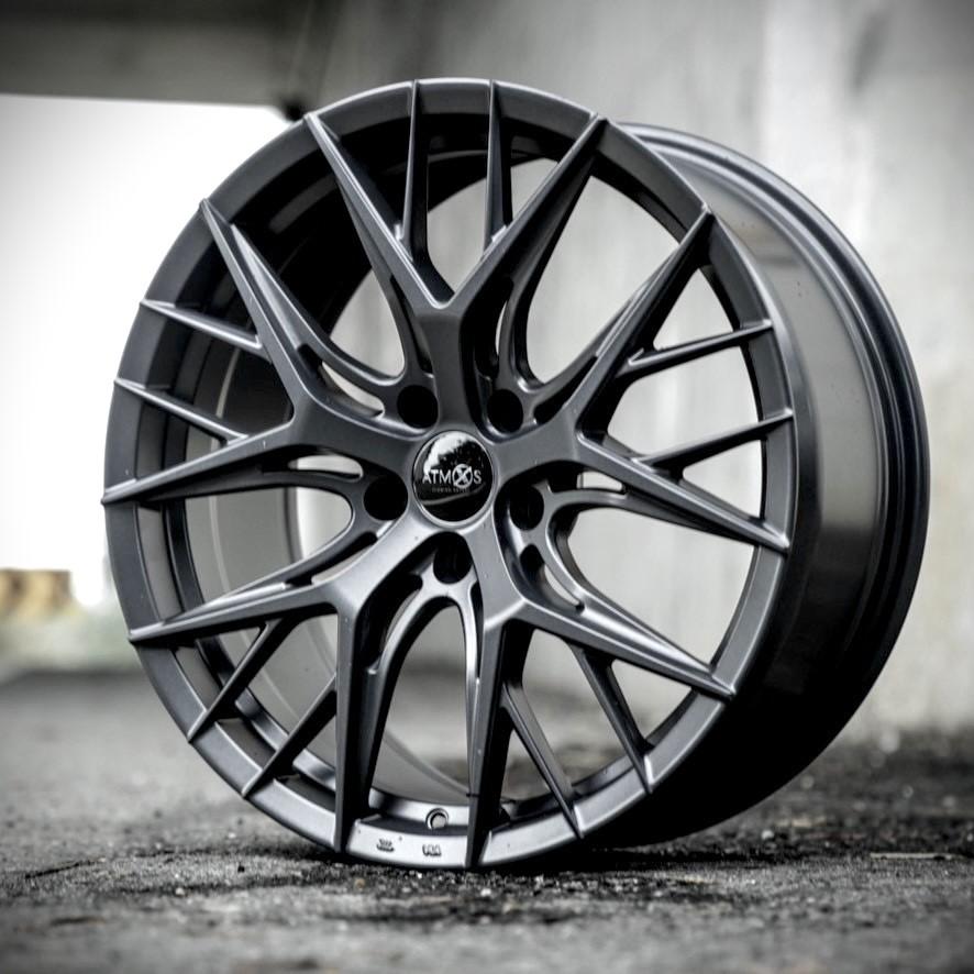 【頂尖】全新 ATMOS鋁圈 ATMOS X X18 19吋鋁圈 5X114.3 8.5J ET35 平光鐵灰-細節圖2