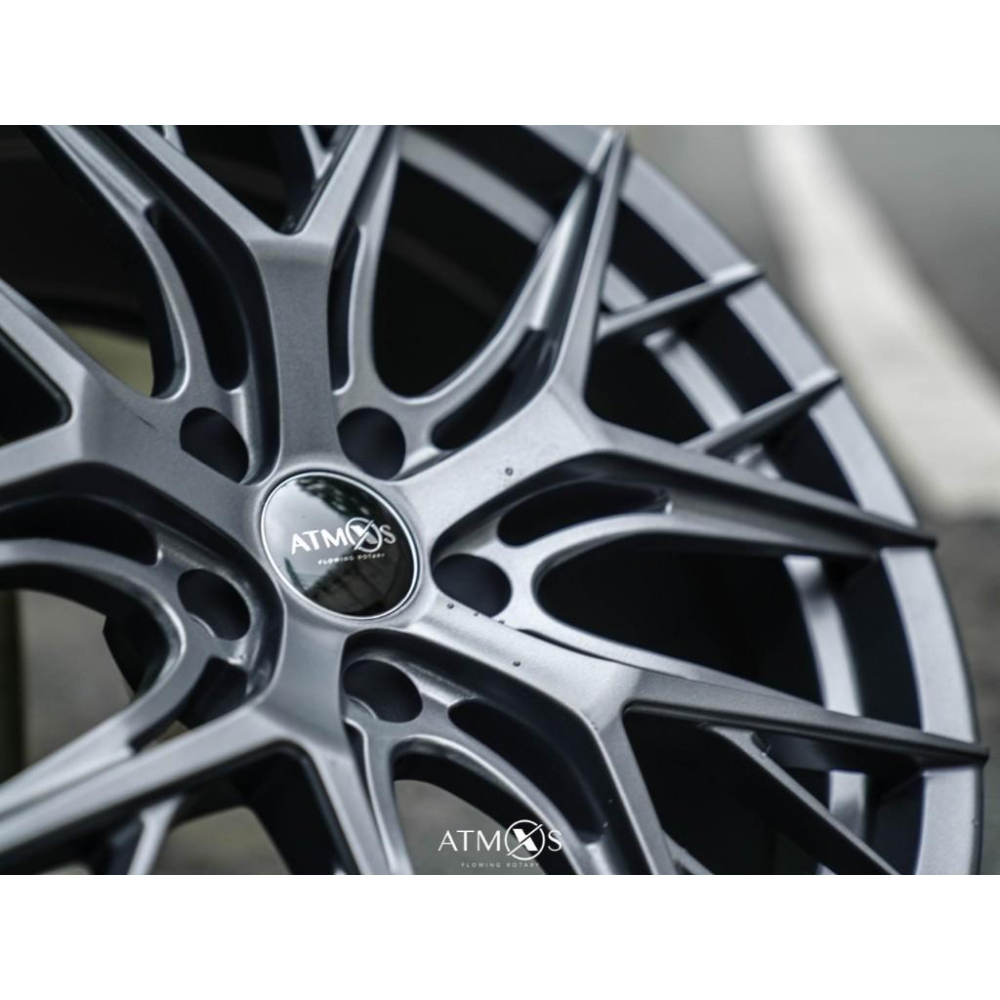 【頂尖】全新 ATMOS鋁圈 ATMOS X X18 19吋鋁圈 5X114.3 8.5J ET35 平光鐵灰-細節圖4