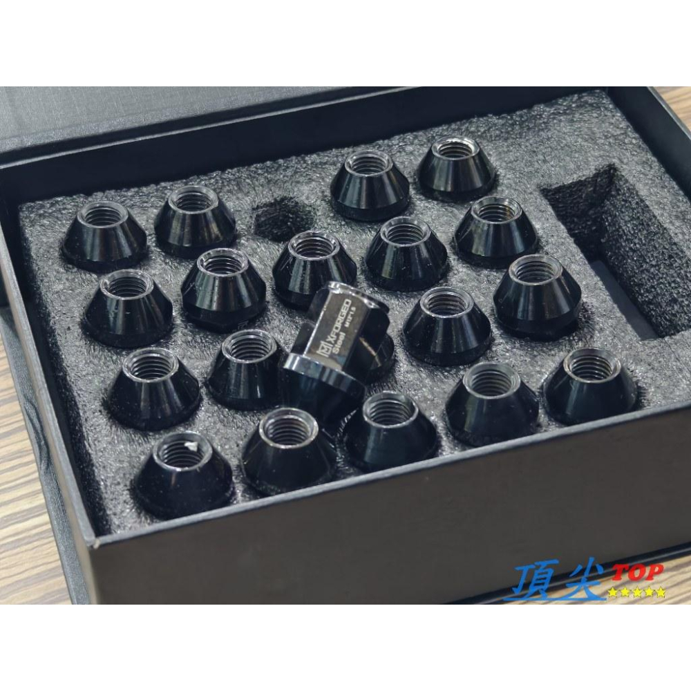 【頂尖】全新 鋁圈螺絲/鋁圈螺帽 M12X1.5 槍黑螺母 19號頭螺母 汽車輪胎螺絲/鑄鐵鋁圈螺絲-細節圖4
