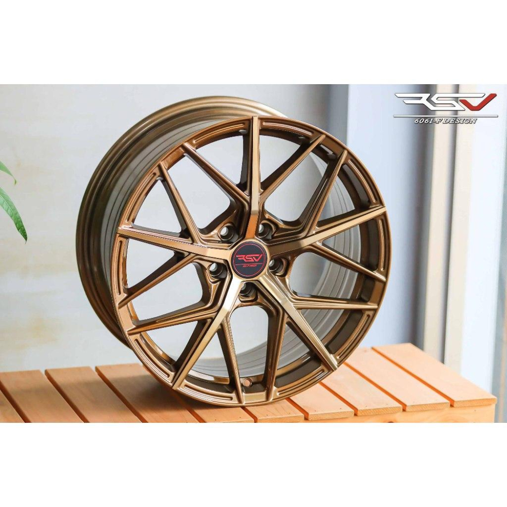 【頂尖】全新 RSV鋁圈SF2 古銅金 18吋旋壓鋁圈 8J 5X114.3/5X112/5X100/5X108-細節圖2