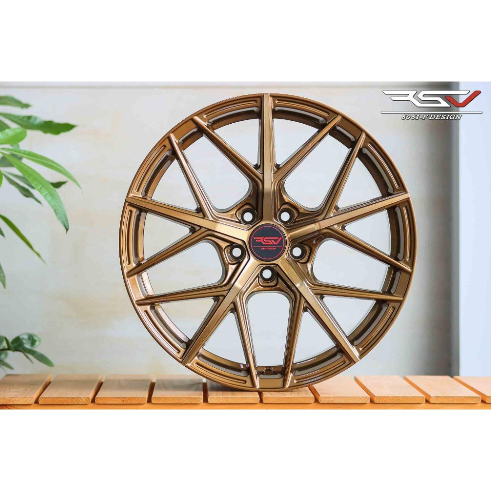 【頂尖】全新 RSV鋁圈SF2 古銅金 18吋旋壓鋁圈 8J 5X114.3/5X112/5X100/5X108-細節圖3