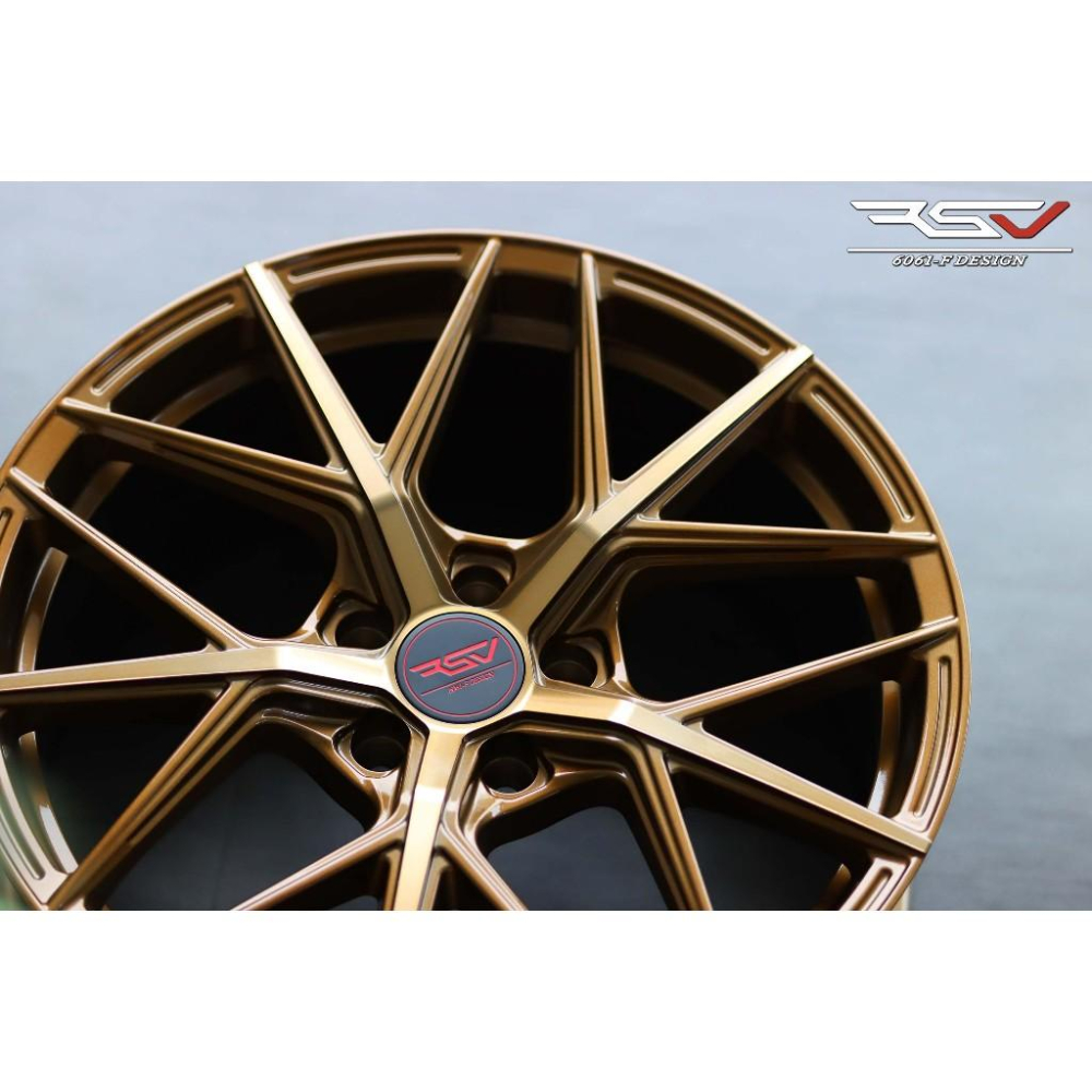 【頂尖】全新 RSV鋁圈SF2 古銅金 18吋旋壓鋁圈 8J 5X114.3/5X112/5X100/5X108-細節圖4