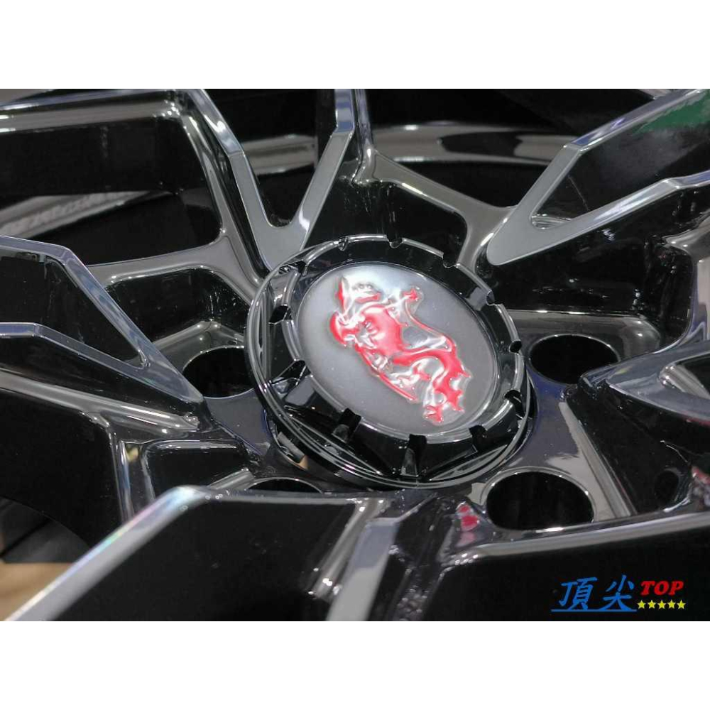 【頂尖】全新 PREMIER鋁圈 CST 18吋鋁圈 5X100 8J ET35 亮黑色+銀車面噴黑金油 18吋旋壓鋁圈-細節圖5