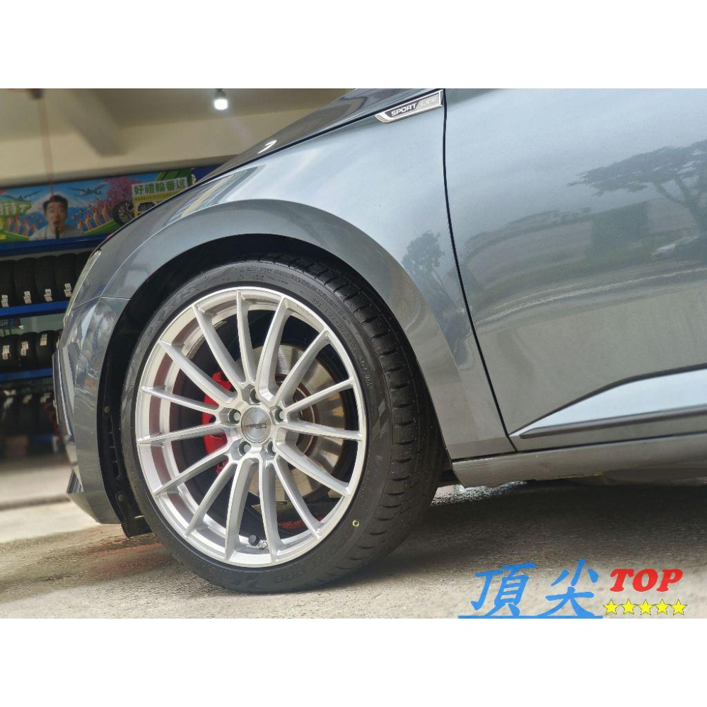 【頂尖】全新ASGA鋁圈 ARF14 19吋 5X112 8.5J ET35 Octavia實車圖 銀色車面-細節圖2