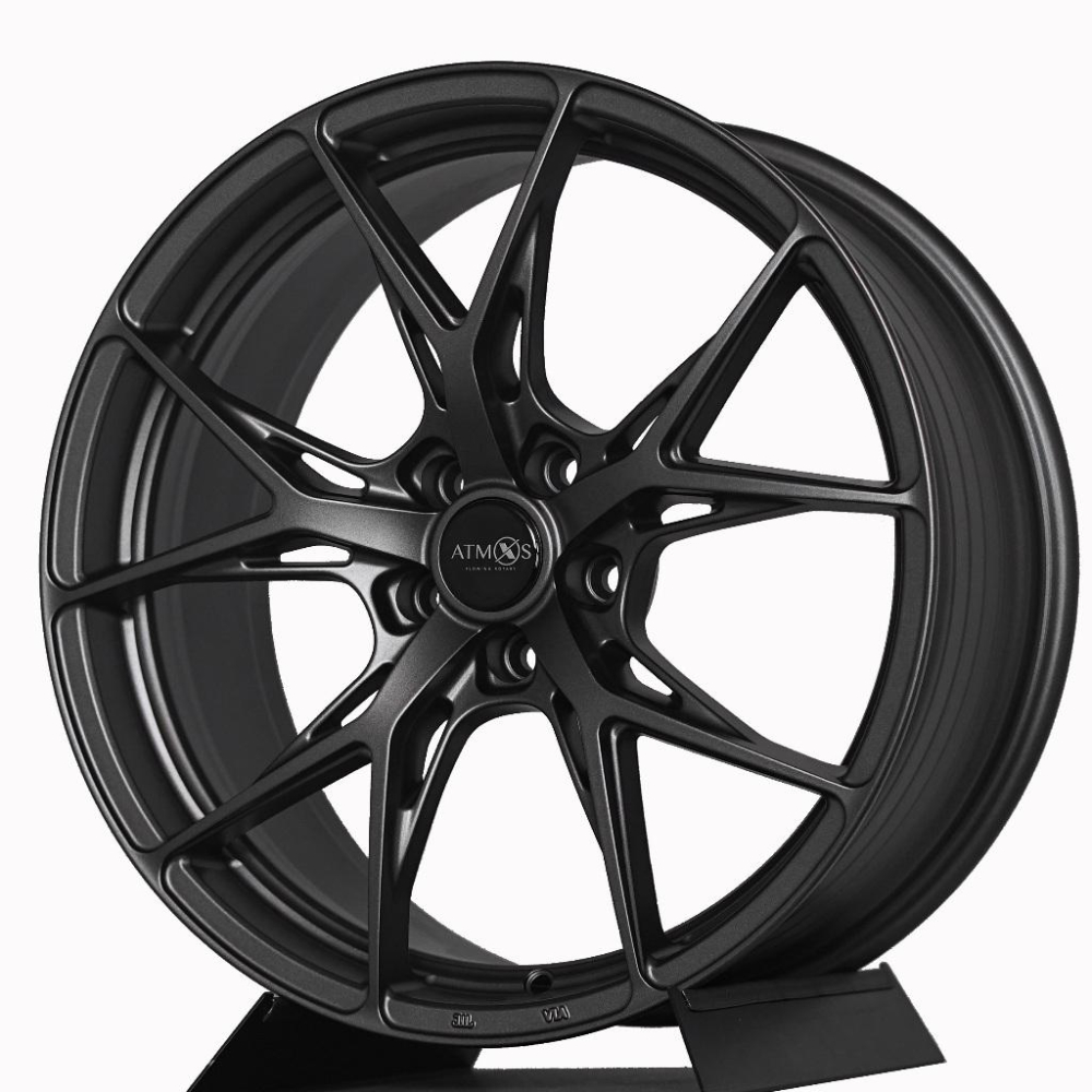 【頂尖】全新ATMOS X X14 19吋旋壓鋁圈 5X108 8.5J ET38 ATMOS X鋁圈 平光鐵灰鋁圈-細節圖2
