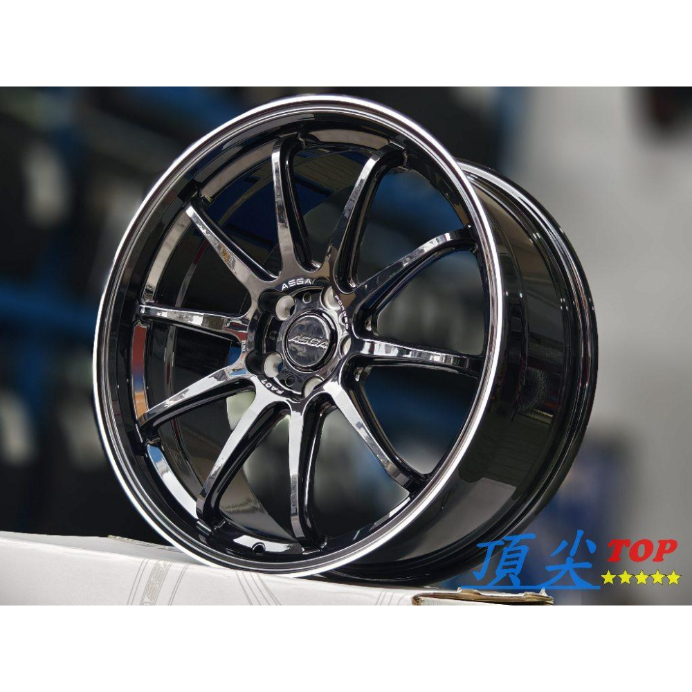 【頂尖】全新 ASGA鍛造鋁圈 FA07 19吋鍛造鋁圈 5X114.3/5X112/5X108 鋼琴黑/亮黑/深唇鋁圈-細節圖3