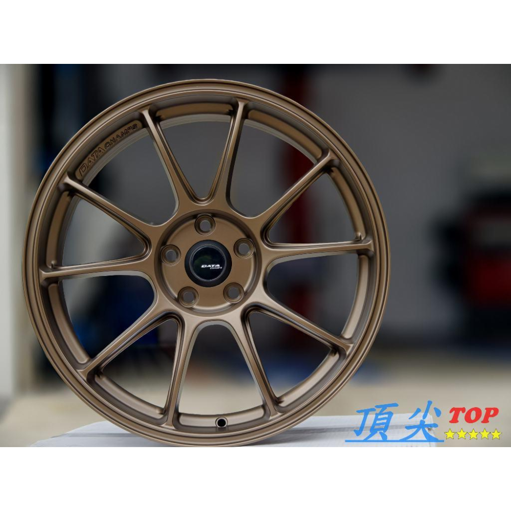 【頂尖】全新18吋旋壓鋁圈DATA SS-1 8.5J 5X114.3/5X112/5X108 類ZE40鋁圈 平光古銅-細節圖2