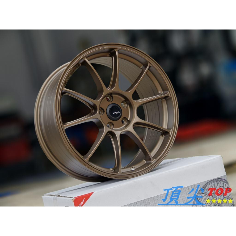 【頂尖】全新18吋旋壓鋁圈DATA SS-1 8.5J 5X114.3/5X112/5X108 類ZE40鋁圈 平光古銅-細節圖3