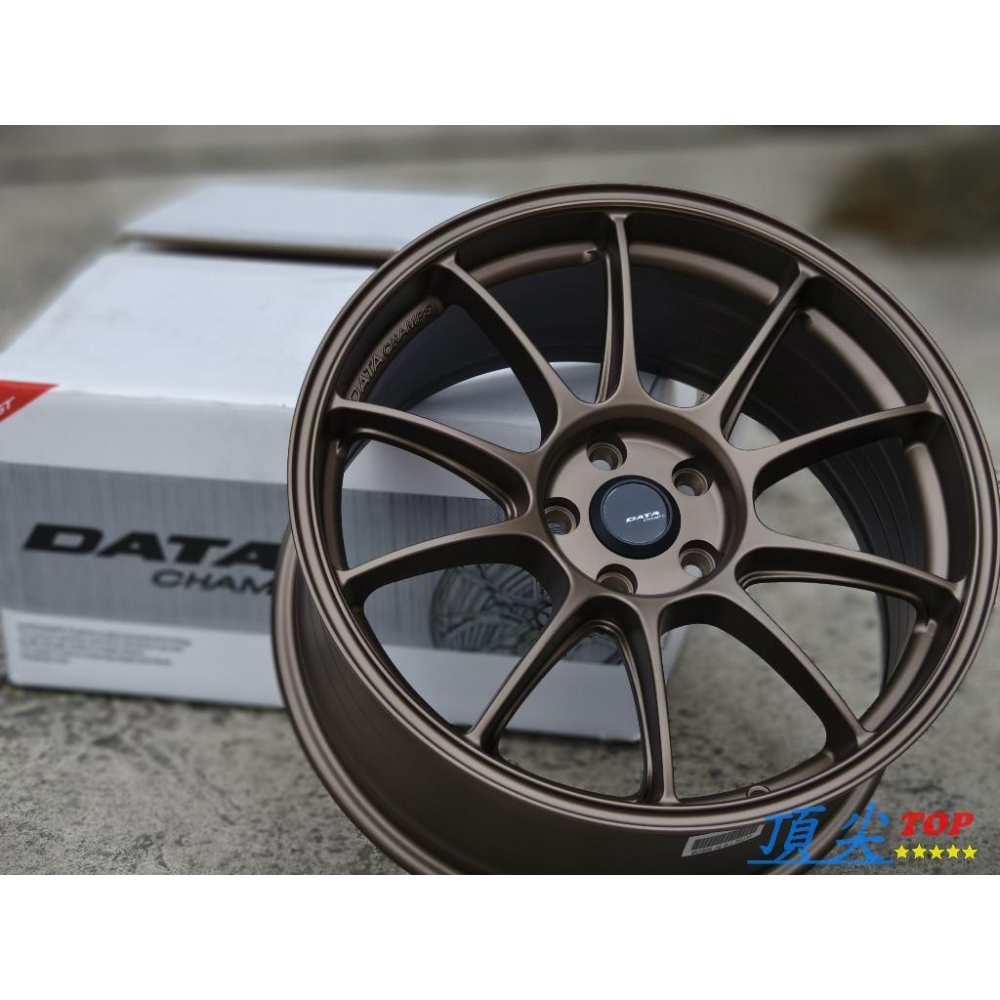 【頂尖】全新18吋旋壓鋁圈DATA SS-1 8.5J 5X114.3/5X112/5X108 類ZE40鋁圈 平光古銅-細節圖4