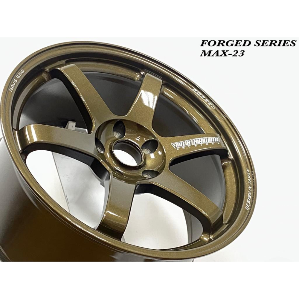 【頂尖】全新 MAHOM鋁圈 MAX-23 19吋鋁圈 5X120 8.5J+9.5J ET35+ET40 古銅金-細節圖2