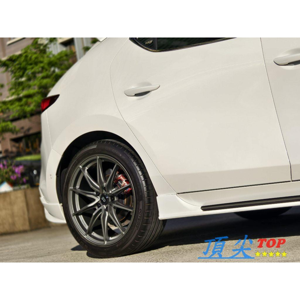 【頂尖】全新 enkei鋁圈 SQ31 18吋鋁圈 8J 5X114.3 ET40 平光鐵灰鋁圈 馬自達3鋁圈實車照-細節圖2