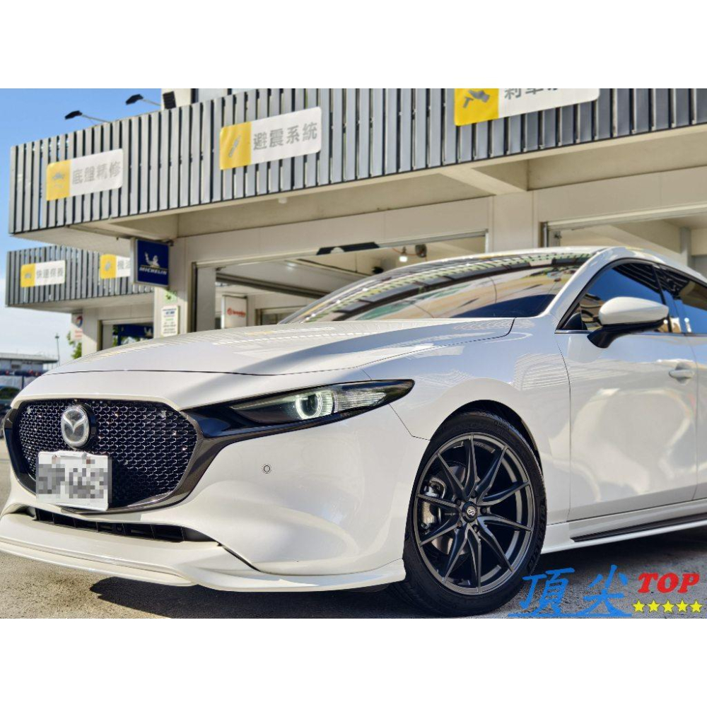 【頂尖】全新 enkei鋁圈 SQ31 18吋鋁圈 8J 5X114.3 ET40 平光鐵灰鋁圈 馬自達3鋁圈實車照-細節圖3