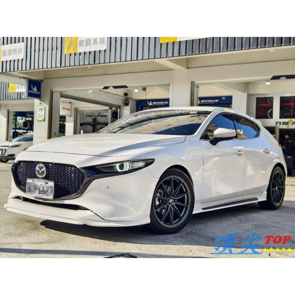 【頂尖】全新 enkei鋁圈 SQ31 18吋鋁圈 8J 5X114.3 ET40 平光鐵灰鋁圈 馬自達3鋁圈實車照-細節圖4