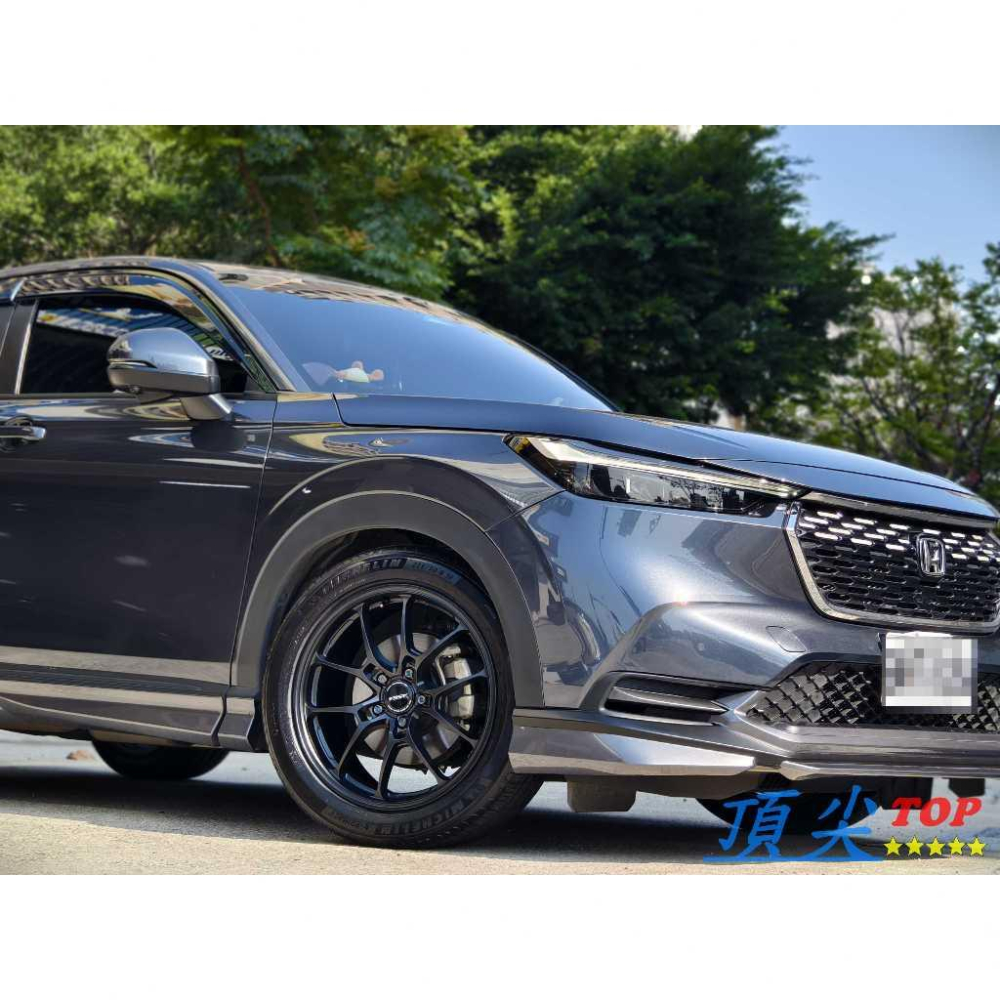 【頂尖】全新 ASGA鋁圈 ARF15 18吋旋壓鋁圈 8J ET40 平光黑 本田HRV鋁圈實車照 類G025LC鋁圈-細節圖2