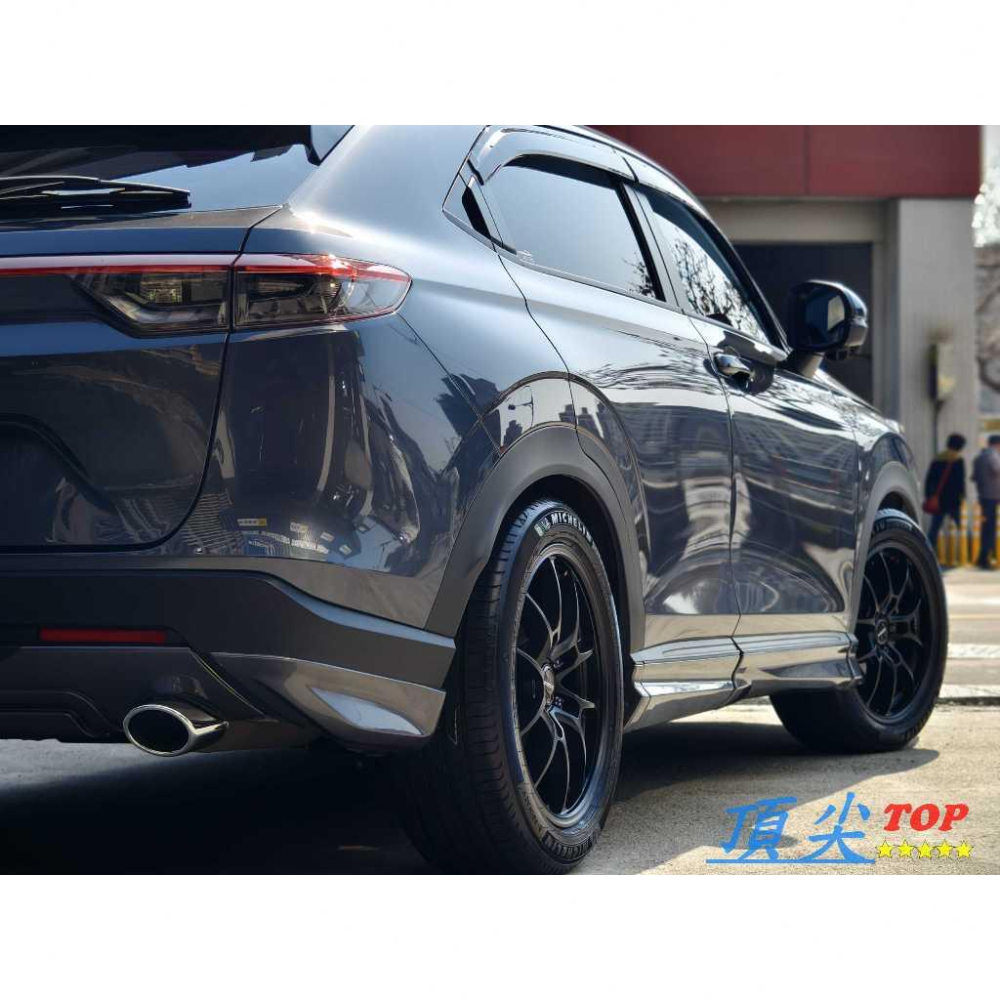 【頂尖】全新 ASGA鋁圈 ARF15 18吋旋壓鋁圈 8J ET40 平光黑 本田HRV鋁圈實車照 類G025LC鋁圈-細節圖3