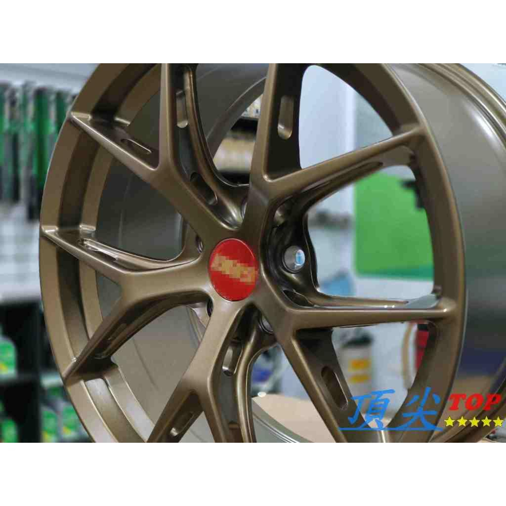 【頂尖】全新 北德文鋁圈 類FIR樣式鋁圈/平光古銅 18吋旋壓鋁圈 8.5J 5X114.3/5x112 et40-細節圖4