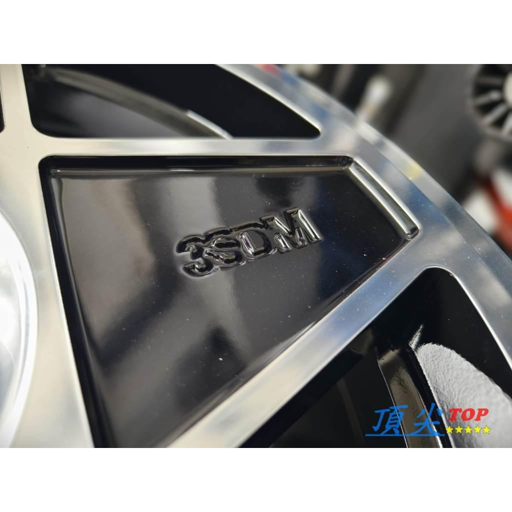 【頂尖】全新3SDM鋁圈 3SDM 0.05 亮黑+車面 店家限定版 8.5J 5X114.3 ET42 一套38000-細節圖3