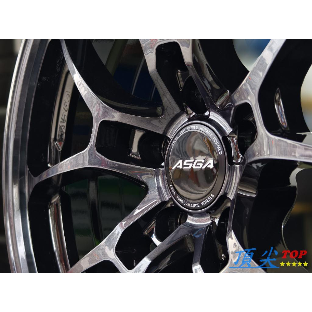 【頂尖】全新 ASGA  ARF15透明黑 18吋旋壓鋁圈5X114.3/5X112/5X108類RAYS G025LC-細節圖4