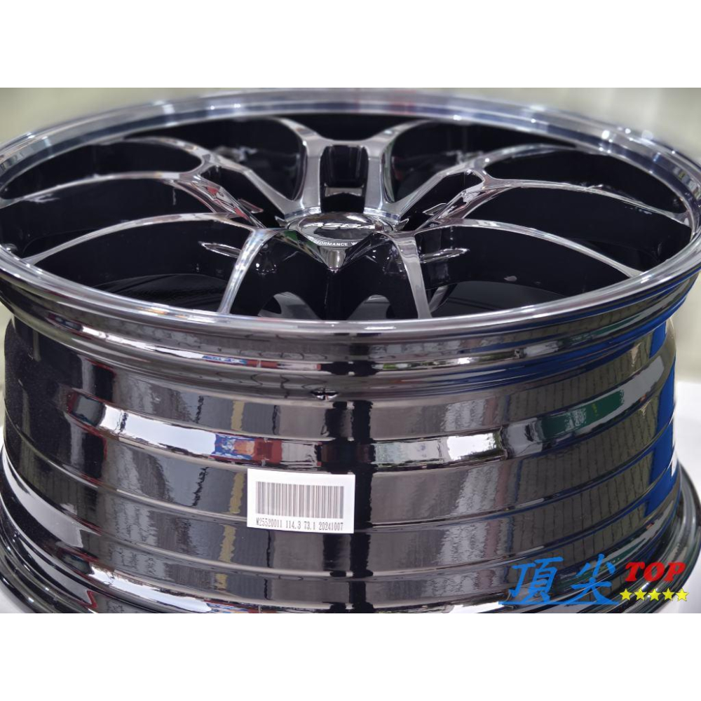 【頂尖】全新 ASGA  ARF15透明黑 18吋旋壓鋁圈5X114.3/5X112/5X108類RAYS G025LC-細節圖5