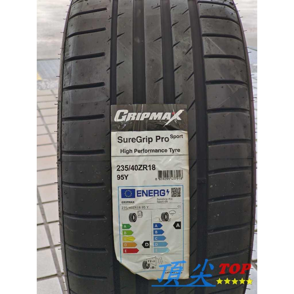 【頂尖】全新 泰國GM輪胎 235/40-18 性能胎/泰國製造/磨耗280 FOCUS輪胎 GripMax輪胎-細節圖2