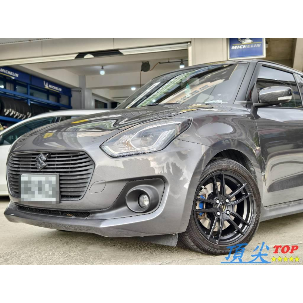 【頂尖】全新SI鋁圈 PS7 16吋鋁圈 4X100 7J ET40 平光黑鋁圈 SWIFT鋁圈/16吋 4孔100鋁圈-細節圖2