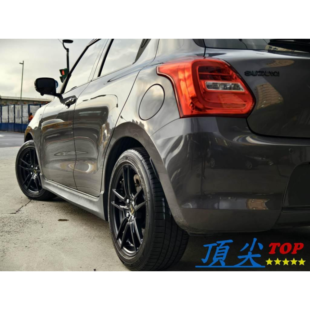 【頂尖】全新SI鋁圈 PS7 16吋鋁圈 4X100 7J ET40 平光黑鋁圈 SWIFT鋁圈/16吋 4孔100鋁圈-細節圖4