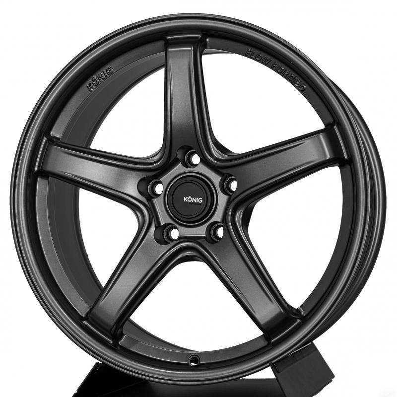 【頂尖】全新KONIG NEOFORM 18吋鋁圈 8.5j 5x108/5x114.3/5x112/5x120 平光灰-細節圖3