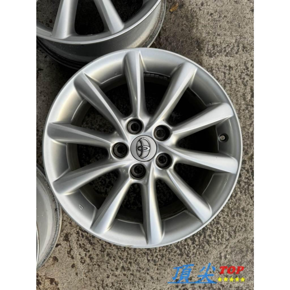 【頂尖】優質中古鋁圈 17吋鋁圈 5x114.3 7j et50 TOYOTA PREVIA原廠鋁圈 無變形-細節圖2