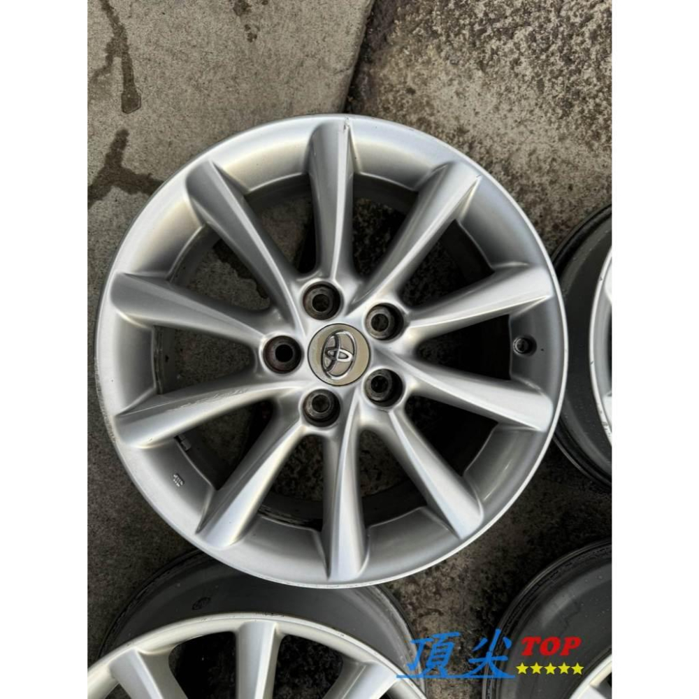 【頂尖】優質中古鋁圈 17吋鋁圈 5x114.3 7j et50 TOYOTA PREVIA原廠鋁圈 無變形-細節圖3