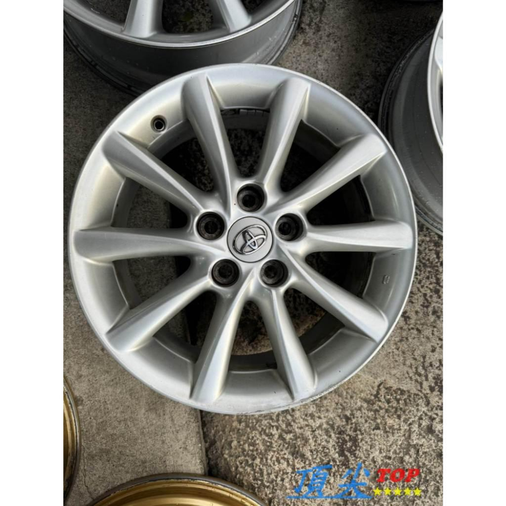 【頂尖】優質中古鋁圈 17吋鋁圈 5x114.3 7j et50 TOYOTA PREVIA原廠鋁圈 無變形-細節圖4