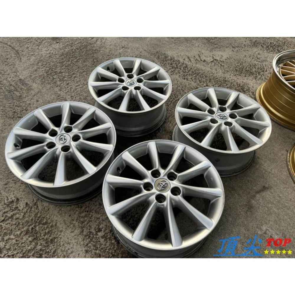 【頂尖】優質中古鋁圈 17吋鋁圈 5x114.3 7j et50 TOYOTA PREVIA原廠鋁圈 無變形-細節圖5