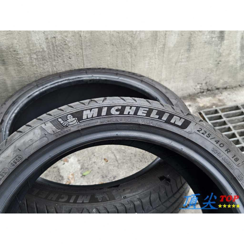 【頂尖】優質中古輪胎 米其林P4+ 225/40-18 PRIMACY4+ 一套四條$8000 不拆賣-細節圖3