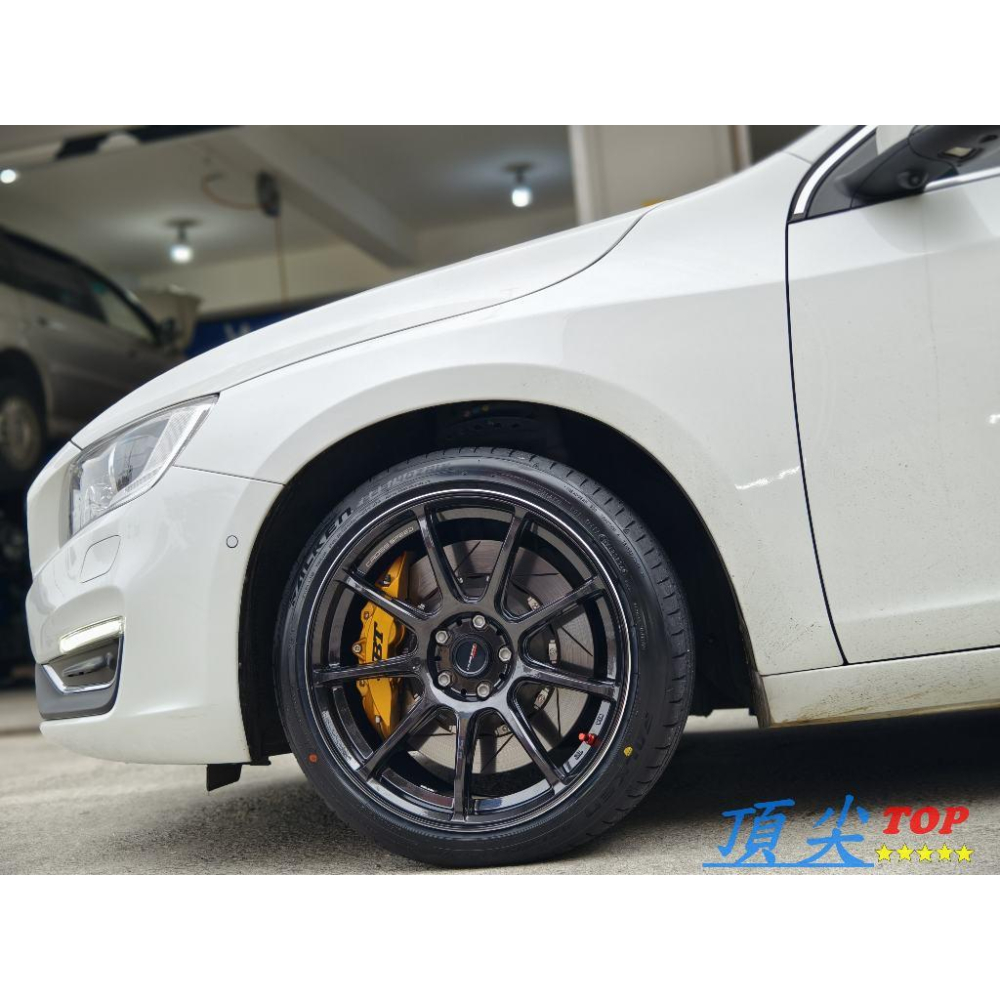 【頂尖】全新CROSS SPEED鋁圈RS9 18吋旋壓鋁圈8.5J 5X108 ET43 VOLVO V40鋁圈實車照-細節圖4