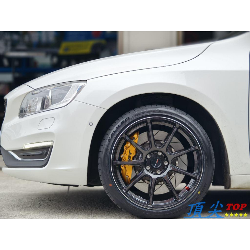 【頂尖】全新CROSS SPEED鋁圈RS9 18吋旋壓鋁圈8.5J 5X108 ET43 VOLVO V40鋁圈實車照-細節圖5