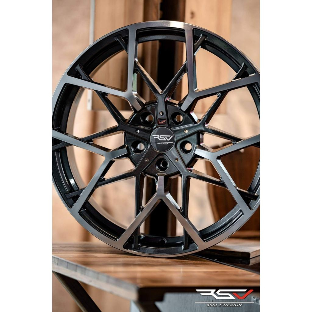 【頂尖】全新 RSV鋁圈 BMF-1 19吋旋壓鋁圈 8.5J 5X100 ET38 亮鐵灰車面 19吋鋁圈-細節圖2