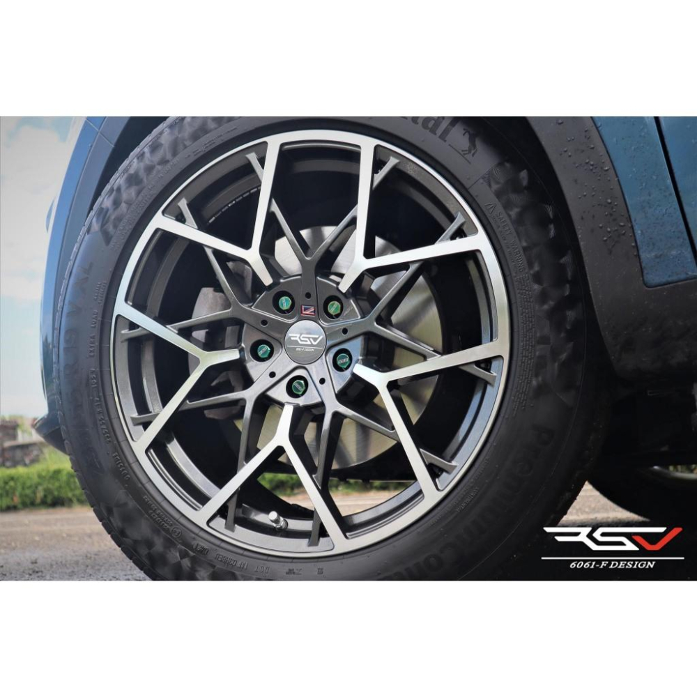 【頂尖】全新 RSV鋁圈 BMF-1 19吋旋壓鋁圈 8.5J 5X100 ET38 亮鐵灰車面 19吋鋁圈-細節圖3