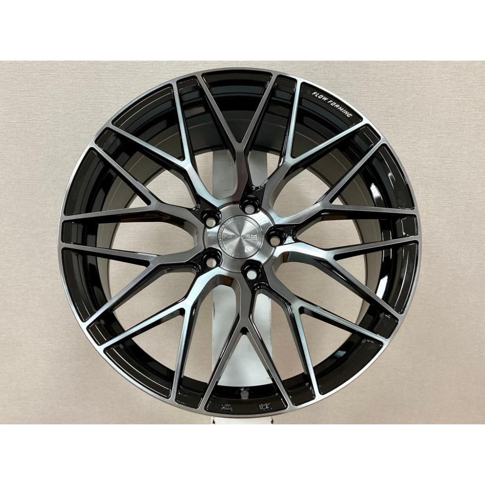 【頂尖】全新MAHOM鋁圈 MFF-1 19吋鋁圈 8.5J 5X114.3/5X112/5X120/5X108透明亮黑-細節圖3